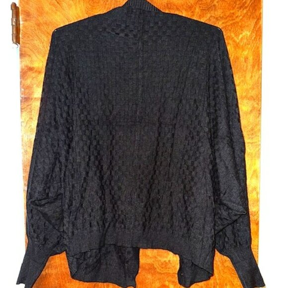 Women's Lightweight Cropped Checked Cardigan Size Small - Picture 1 of 7